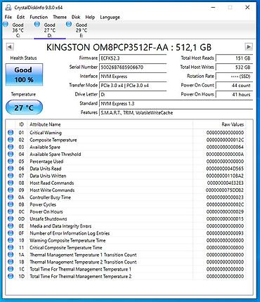 pci: Накопитель для ПК, Б/у, Kingston, SSD, 512 ГБ, 1.8", Для ПК — 2