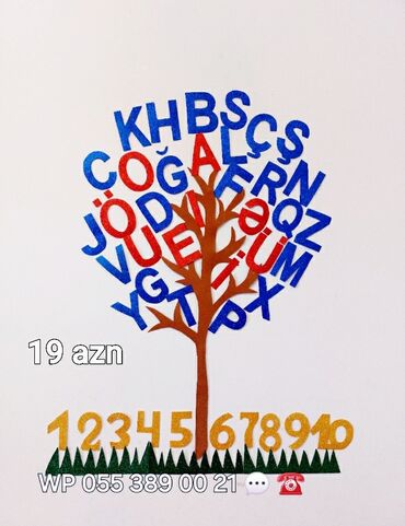 Digər ev dekoru: Məktəb və uşaq bağçası divarları üçün dekorativ aplikasiya setləri - — 3