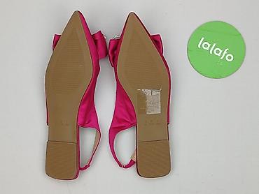 catwalk buty ccc: Różowe slingbacki damskie z satynowym połyskiem i kryształową ozdobą — 3