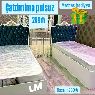 Çarpayılar: Yeni, Təknəfərlik çarpayı, Bazalı, Matras ilə, Siyirməsiz, Azərbaycan