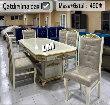 restoran ucun stol stullar: Прямоугольный стол, Для гостиной, 6 персон, Нераскладной, Турция, C гарантией