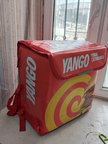 термолента для принтеров чеков 80х80х12мм арт 2082 чековая лента: YANGO yemək çatdırılması üçün termo çanta - Rəng: qırmızı, yanlarda