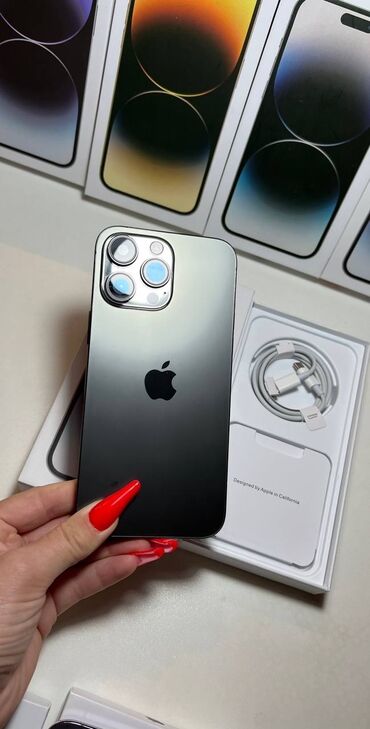 apple 14 pro max qiymeti: IPhone 14 Pro Max, 128 GB, Qara, Zəmanət, Face ID, Sənədlərlə