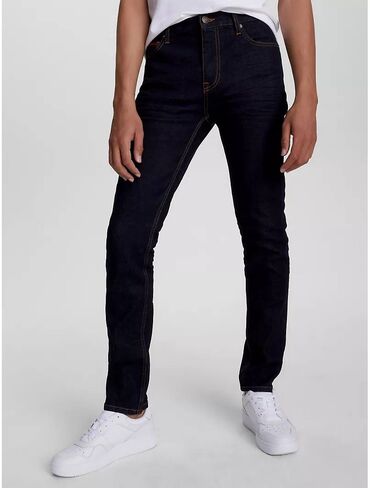 джинсы серые мужские: Джинсы L (EU 40), цвет - Синий