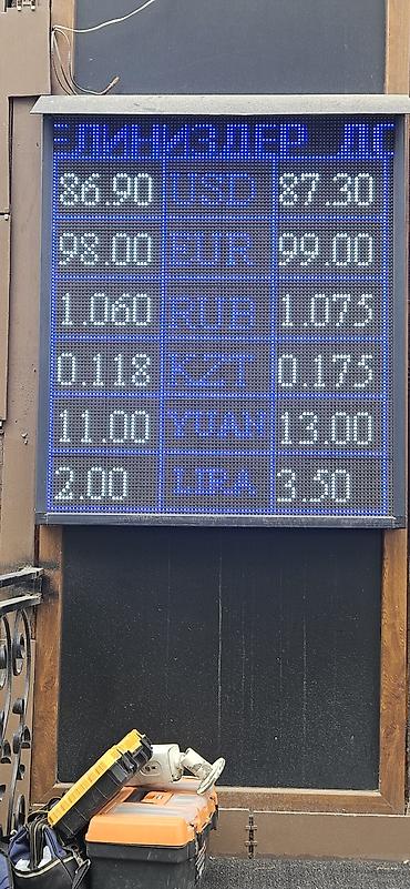 Рекламное оборудование: LED-табло для обменных пунктов - Электронные курсовые табло с яркими — 9