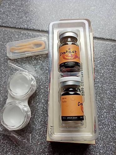 ruski satovi: Sclera Kontaktna sociva u boji 22mm Crna 1godisnja u-NOVO Black out — 7