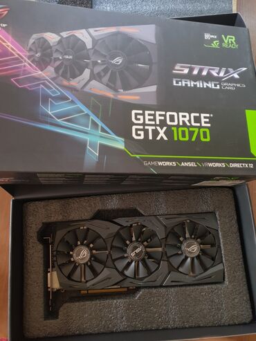 Видеокарты: Видеокарта, Б/у, Asus, GeForce GTX, 8 ГБ, Для ПК