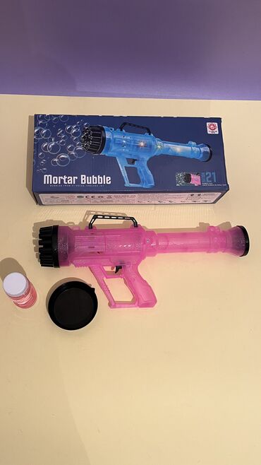 мыльный пистолет: Генератор мыльных пузырей разных видов много, для оформления