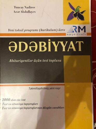 roaccutane qiyməti: Rm ədəbiyyat test kitabı yenidir öz qiymətindən çox ucuz verilir