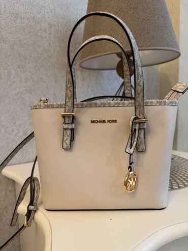 женский кожаный кошелек: Сумка с короткой ручкой, Michael Kors, Б/у