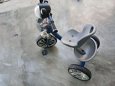 toy sac duzumleri: Uşaq üçtəkərli velosipedi - Rəng: göy-gümüş tonlarında - Ön tərəfdə — 2
