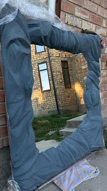 Зеркала: Зеркало в раме «скала», крупный формат. - Форма: прямоугольное — 3