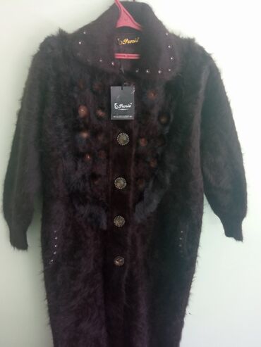 коричневое пальто: Пальто, 7XL (EU 54)