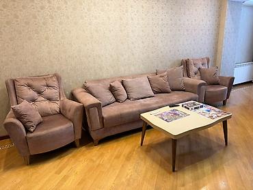 İşlənmiş, Divan, 2 kreslo, Divan
