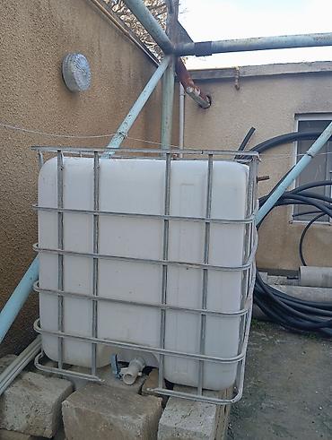 Все для дома и сада: IBC su çəni – 1000 litr - Həcm: təxminən 1000 L (1 m³) - Material — 2