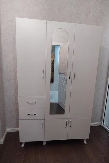 Dolablar: Yeni, Açılan, 3 qapılı Düz dolab, Qarderob, paltar dolabı — 4