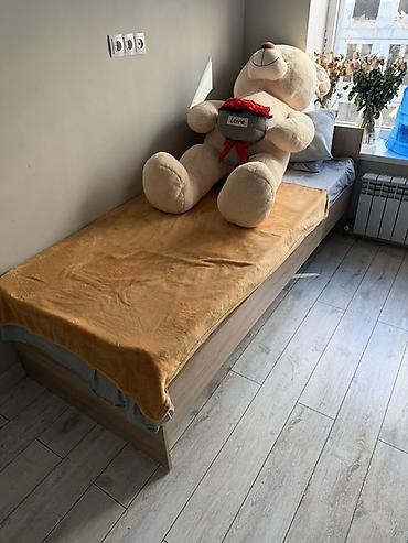 детские односпальные кроватки: Односпальная кровать с изголовьем - Размер спального места — 2