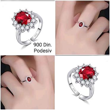 evil eye nakit: Posrebrene podesive prstenje elegantnog dizajna od hirurskog čelika sa — 2