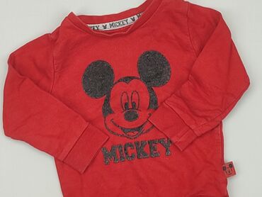 letnia czerwona sukienka: Sweatshirt, Disney, 6-9 months, condition - Very good