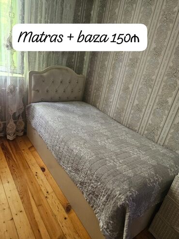 Mətbəx mebeli: Tek nəfərlik yataq baza matras var 150₼. Endirim üçün qəti yazmayın