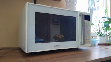 soba aliram: Микроволновка Samsung, Отдельностоящая, С микроволнами, цвет - Белый, Б/у