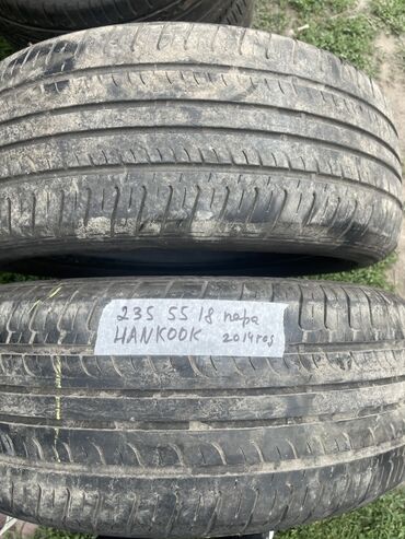 Шины: Шины 235 / 55 / R 18, Лето, Б/у, Пара, Легковые, Корея, Hankook