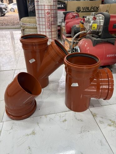 канализационные трубы: Тройник, Материалы: Пластик