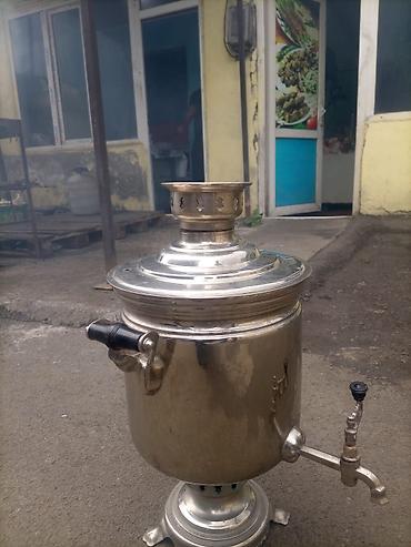 Техника для кухни: Kömürlə işləyən klassik samovar. Şəkillərdə metal korpuslu, iri — 3