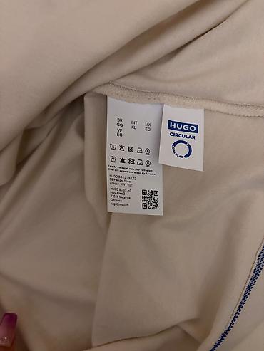 Футболки: Мужская футболка, Hugo Boss, XL, цвет - Бежевый — 6
