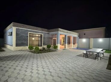 xacmaz kirayə evlər: 80 м², 5 комнат, С бассейном, Комби, Газ, Электричество
