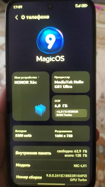 смартфоны хуавей хонор: Honor X6c, Б/у, 128 ГБ, цвет - Черный, 2 SIM — 3