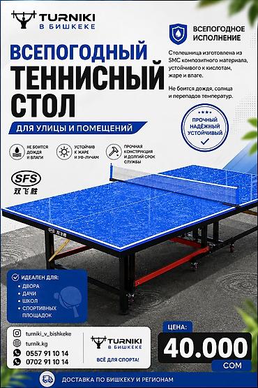 Всепогодный теннисный стол SFS для улицы и помещений - Столешница из