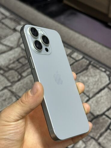 айфон кытай: IPhone 15 Pro Max, 256 ГБ, White Titanium, 100 %