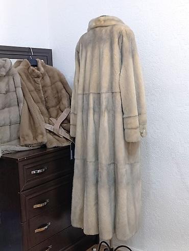 Шубы: Шуба, Норка, Длинная модель, Италия, 6XL — 6