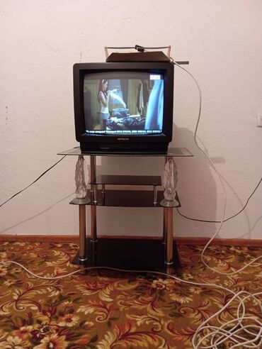 антенны finmark: Телевизор Hitachi с тумбой - Модель: кинескопный телевизор Hitachi