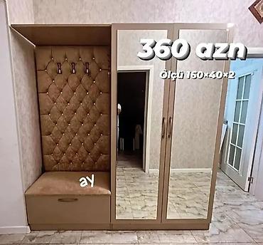 dolab skaf: Dəhliz üçün kombinə olunmuş şkaf-garderob və oturacaq dəsti. - — 1