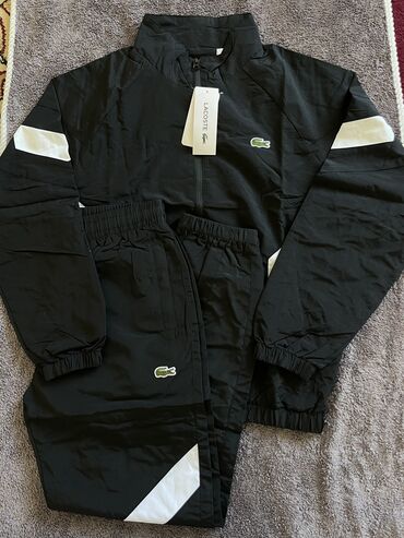 Спортивные костюмы: Спортивная двойка Lacoste в черном цвете🔥 Производство Гуанчжоу
