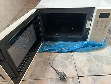 elektrik peclər: Mikrodalğalı soba Samsung, Ayrıca dayanan, Mikrodalğalar ilə, rəng - Ağ, İşlənmiş — 2