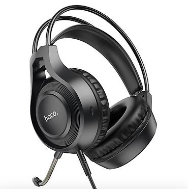logitech 920: Проводные полноразмерные наушники, Hoco, Новый, цвет - Черный — 4