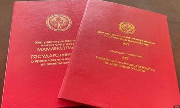 участок жаны жер: 6 соток, Бизнес үчүн, Кызыл китеп, Сатып алуу-сатуу келишими