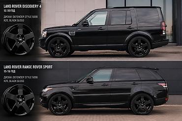 range rower: Land Rover usten cixma, orijinal yüngül lehimli disklər (4 ədəd) - — 1