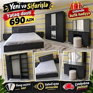 Yataq dəsti – sifarişlə Qiymət: 690 AZN Komplekt: - Çarpayı (iki lalafo.az -da Yataq dəsti – sifarişlə Qiymət: 690 AZN Komplekt: - Çarpayı (iki