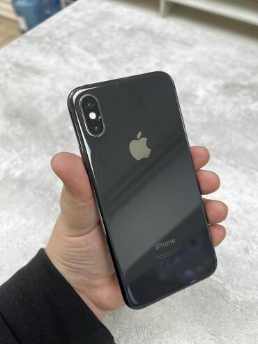 Apple iPhone: IPhone Xs, Б/у, 64 ГБ, Черный, Защитное стекло