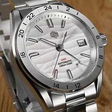 Ručni satovi: San Martin SN0129 GMT - 39mm - Bela - Seiko NH34 — 15