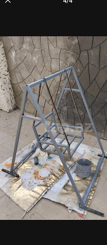 qaynaq utusu: Metal yelləncək karkası - Material: qalın divarlı metal profil boru - — 4