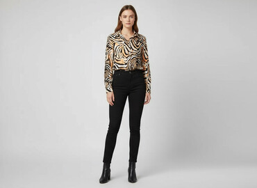 bluzki w panterkę duże rozmiary: Shein, Women's blouse, size XS