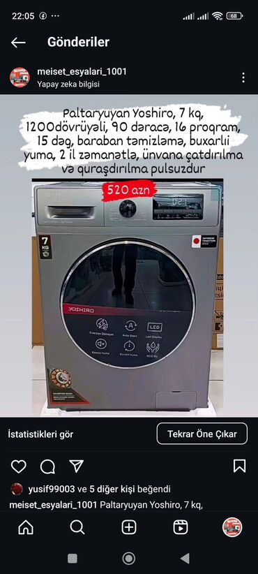 Paltaryuyan maşınlar: Paltaryuyan maşın 6 kq, Yeni, Pulsuz çatdırılma — 2