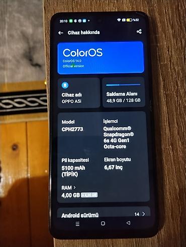Oppo A5, 128 GB, rəng - Bənövşəyi lalafo.az -da — 2 Oppo A5, 128 GB, rəng - Bənövşəyi — 2