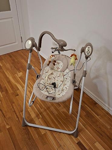 peg perego: Детский шезлонг, Б/у, Качалка, Пластик, цвет - Бежевый — 2