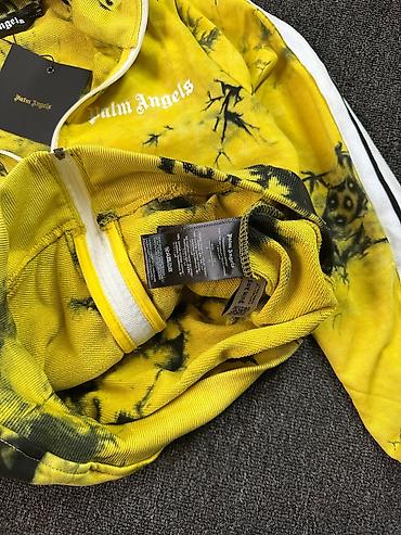 nike tech flece: Трек-топ Palm Angels Оригинальный дизайн с эффектом tie-dye: яркий — 3